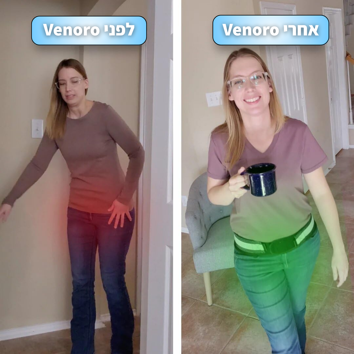 חגורת הפלא להפחתת כאבי גב תחתון מבית Venoro™