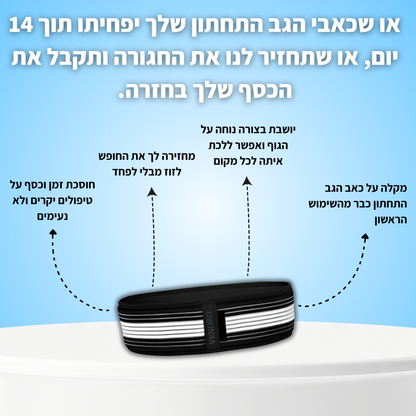 חגורת הפלא להפחתת כאבי גב תחתון מבית Venoro™