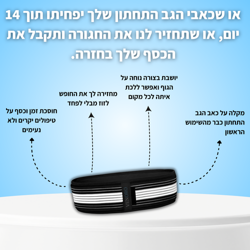 חגורת הפלא להפחתת כאבי גב תחתון מבית Venoro™